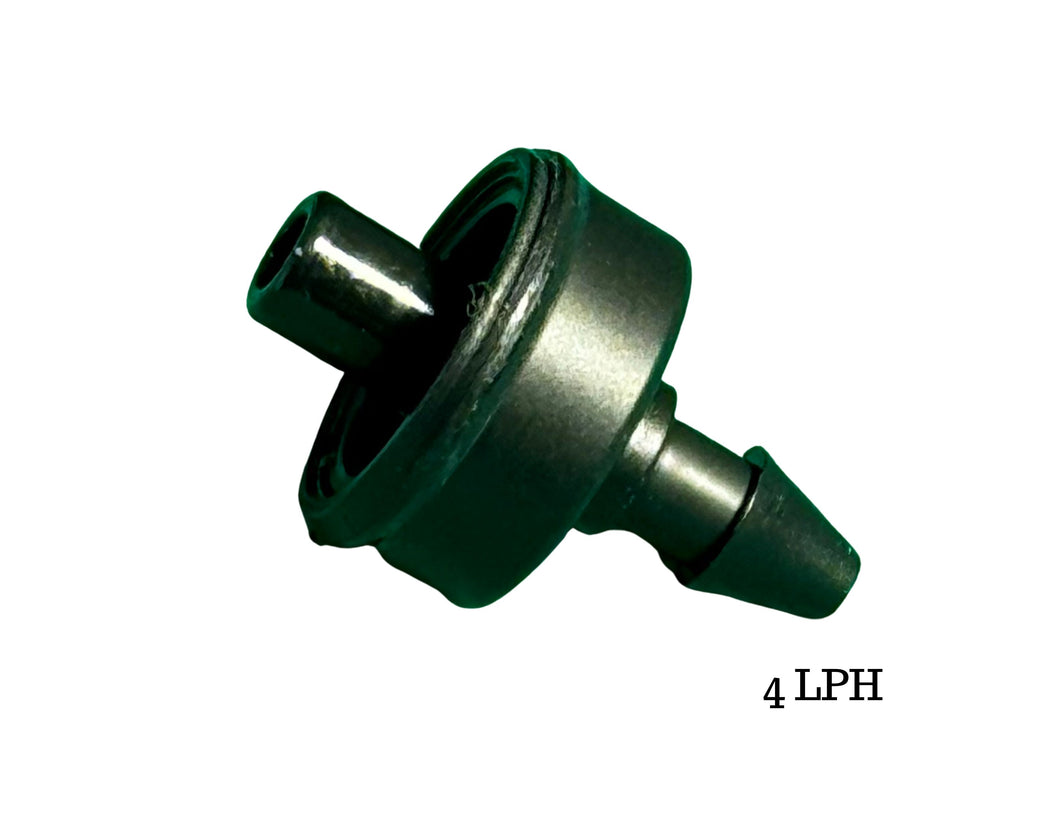 Pressure Compensating Drip Emitters - 4 L/h Flow Rate by- Ideal for Home Gardens, Orchards, and Greenhouses