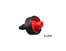 Load image into Gallery viewer, Pressure Compensating Drip Emitters - 8 L/h Flow Rate by- Ideal for Home Gardens, Orchards, and Greenhouses
